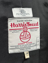 Afbeelding in Gallery-weergave laden, Harris Tweed X Printemps blazer vintage bleu femme 100% laine 38