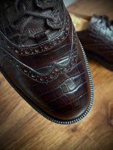 Carica l'immagine nel visualizzatore di Gallery, Walter shoes derby femme en cuir marron Made in Italy 36 FR