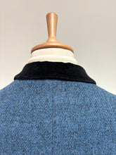 Afbeelding in Gallery-weergave laden, Harris Tweed X Printemps blazer vintage bleu femme 100% laine 38