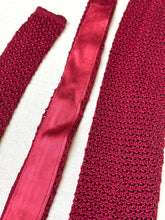 Načíst obrázek do prohlížeče Galerie, Duo de cravates vintage en tricot de soie