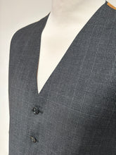 Charger l'image dans la galerie, Gilet de costume gris vintage Prince de Galles en laine mélangée 56