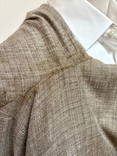 Lade das Bild in den Galerie-Viewer, Hugo Boss blazer marron beige en laine et lin Reda 52