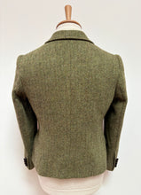 Charger l'image dans la galerie, Berteil blazer femme vintage à chevrons 100% laine vierge 38
