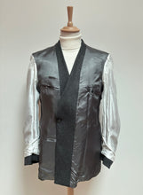 Charger l'image dans la galerie, Costume croisé gris anthracite en flanelle de laine 50/52