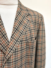 Charger l'image dans la galerie, R. Caruso manteau en laine à carreaux 52 Made in Italy