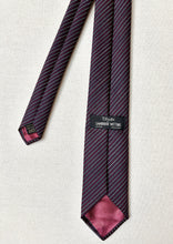 Carica l'immagine nel visualizzatore di Gallery, Vivax by Sambrook Witting cravate rayée 100% laine Made in England