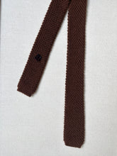 Carica l'immagine nel visualizzatore di Gallery, Cravatta vintage in maglia 100% lana d'agnello Made in Italy