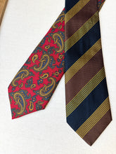 Charger l'image dans la galerie, Duo de cravates vintage Zanolini / Hemley en soie