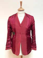 Charger l'image dans la galerie, Curling Paris blazer femme vintage rose en laine Harris Tweed 38