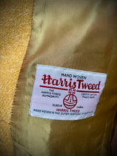 Charger l'image dans la galerie, Harris Tweed X Jodhpur blazer vintage jaune femme 100% laine 36