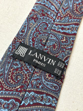 Load image into Gallery viewer, Lanvin Paris cravate en soie à motif paisley en soie Made in Italy