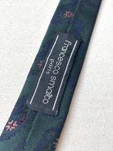 Charger l'image dans la galerie, Francesco Smalto Paris X Charles Hill cravate verte paisley Made in England