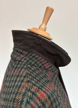 Lade das Bild in den Galerie-Viewer, Veste tweed manteau raglan vintage réversible en pure laine à motif pied de poule 54