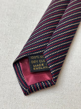 Carica l'immagine nel visualizzatore di Gallery, Vivax by Sambrook Witting cravate rayée 100% laine Made in England