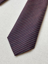 Carica l'immagine nel visualizzatore di Gallery, Vivax by Sambrook Witting cravate rayée 100% laine Made in England