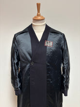 Charger l'image dans la galerie, Manteau croisé vintage bleu marine en pure laine vierge 48/M