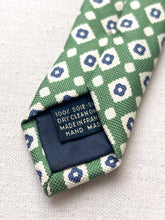 Charger l'image dans la galerie, Zanolini cravate verte en soie Made in France