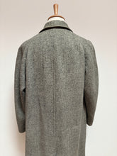 Afbeelding in Gallery-weergave laden, Harris Tweed manteau classique tweed raglan en pure laine Made in USA