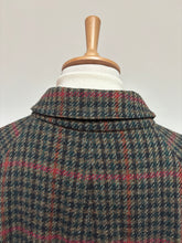 Lade das Bild in den Galerie-Viewer, Veste tweed manteau raglan vintage réversible en pure laine à motif pied de poule 54
