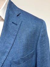 Charger l'image dans la galerie, Féraud blazer à chevrons bleu en lin 50/L
