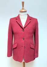 Charger l'image dans la galerie, Curling Paris blazer femme vintage rose en laine Harris Tweed 38