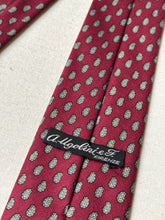 Charger l'image dans la galerie, A.Ugolini Firenze cravate bordeaux paisley en laine