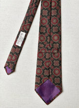 Načíst obrázek do prohlížeče Galerie, Vivax X Davide Cenci cravate vintage à motif géométrique en laine Made in England