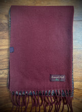 Charger l'image dans la galerie, Leonardo Strelli X Tie Rack écharpe double face vintage en laine et soie Made in Italy