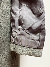 Afbeelding in Gallery-weergave laden, Harris Tweed manteau classique tweed raglan en pure laine Made in USA