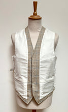 Load image into Gallery viewer, Scapa gilet à carreaux en lin et coton 48/M