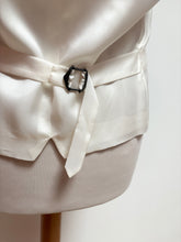 Charger l'image dans la galerie, Suitsupply gilet Ferrara gris en laine lin et soie 48
