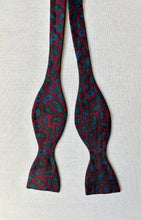 Charger l'image dans la galerie, Duo de noeuds papillon en soie vintage