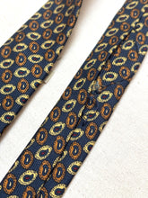 Charger l'image dans la galerie, Ricchetti X Drake's cravate bleue en soie à motif paisley Made in England
