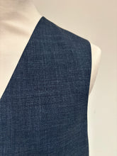 Lade das Bild in den Galerie-Viewer, Benvenuto gilet bleu en laine et lin 54