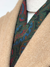 Charger l'image dans la galerie, Vivax by Sambrook Witting écharpe vintage double face paisley en cachemire laine et soie Made in England