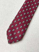 Charger l'image dans la galerie, A.Ugolini Firenze cravate bordeaux paisley en laine