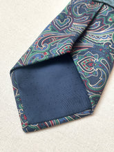 Načíst obrázek do prohlížeče Galerie, Phist Clothing cravate marine vintage à motif floral Made in Italy