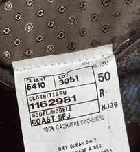 Načíst obrázek do prohlížeče Galerie, Hnědo-modré kostkované sako Loro Piana s okénkami, 100% kašmír, velikost 58/60