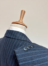 Charger l'image dans la galerie, Sportex by Dormeuil costume à rayures vintage trois pièces en pure laine M/48
