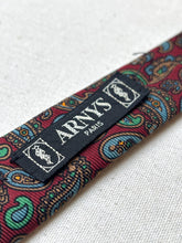 Charger l'image dans la galerie, Arnys Paris cravate vintage real madder Made in England