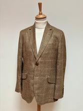 Charger l'image dans la galerie, Hackett London blazer à carreaux en laine lin et soie 40R/50R