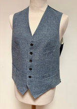 Charger l'image dans la galerie, Polo Ralph Lauren gilet de costume bleu en lin 50
