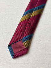 Cargar imagen en el visor de la galería, Charles Hill X M. Bardelli Milano cravate club en soie Made in England