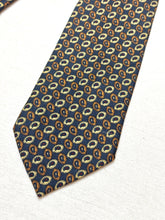 Charger l'image dans la galerie, Ricchetti X Drake's cravate bleue en soie à motif paisley Made in England