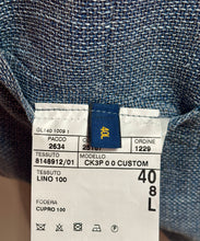 Charger l'image dans la galerie, Polo Ralph Lauren gilet de costume bleu en lin 50