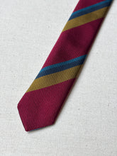Cargar imagen en el visor de la galería, Charles Hill X M. Bardelli Milano cravate club en soie Made in England