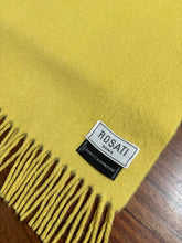 Load image into Gallery viewer, Rosati Roma écharpe jaune 100% cachemire Made in Italy