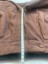 Charger l'image dans la galerie, Luxire pantalon marron à doubles pinces en coton épais L