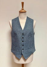 Charger l'image dans la galerie, Polo Ralph Lauren gilet de costume bleu en lin 50