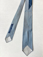 Charger l'image dans la galerie, A. Sulka & Company cravate bleue vintage en soie naturelle soie